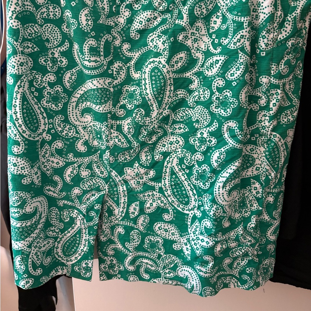 Boden Green Paisley Skirt - Picture 5 of 6